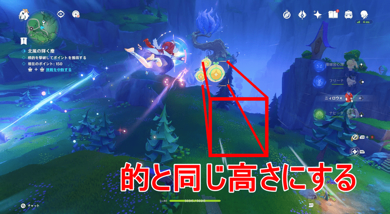 同じ高さにする