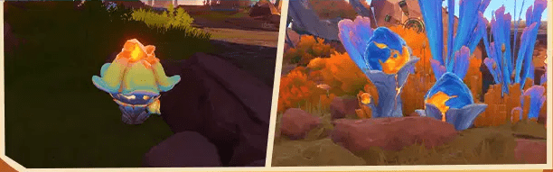 キャンドルキノコ、フレイムグレネードの実