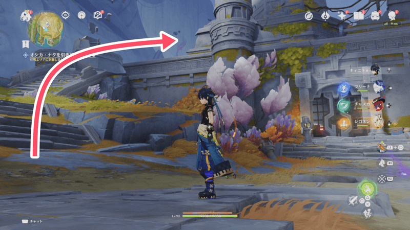 ワープポイントがある扉