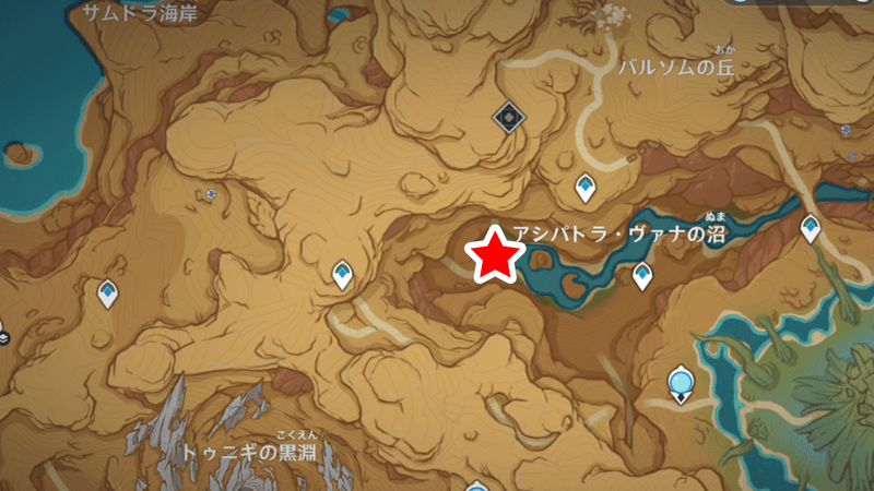 霊谷木の残霊の場所