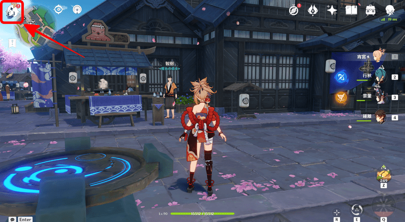 パイモンメニュー