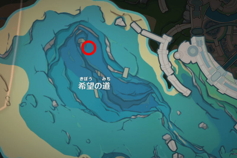 希望の道近くラッコ