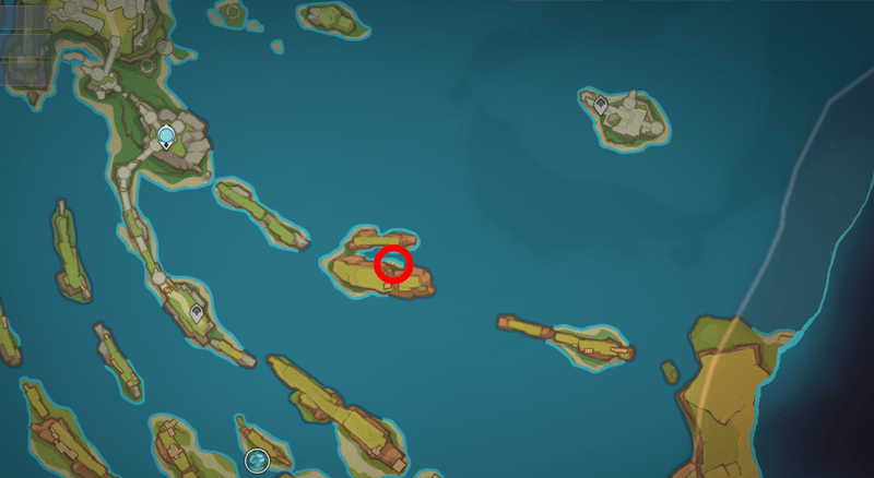 オシカ・ナタの地霊壇の場所1地図