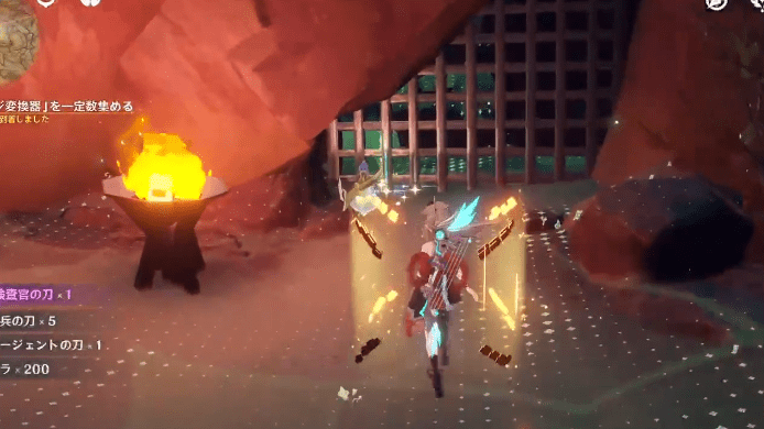 ファデュイを倒し奥に進む