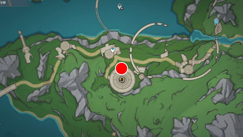 フィールド生成装置のいる遺跡マップ