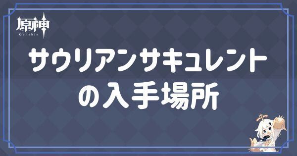 サウリアンサキュレントの入手場所