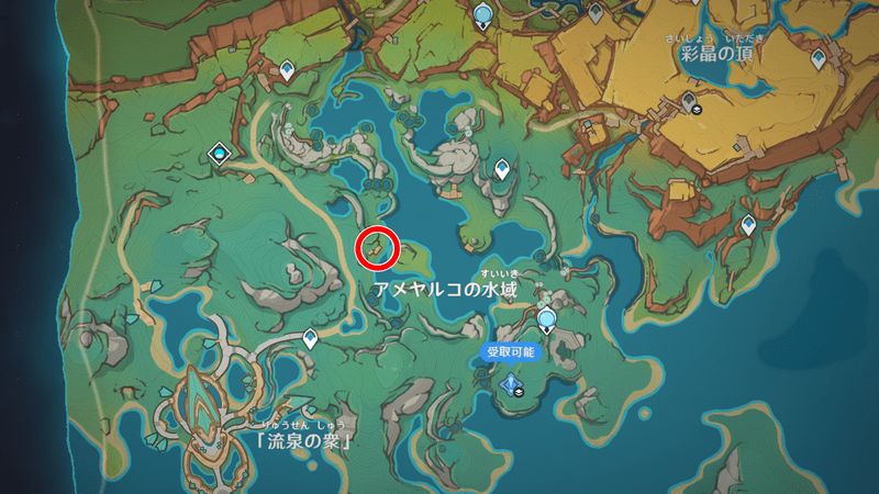 波しぶきのエラ宝箱地図