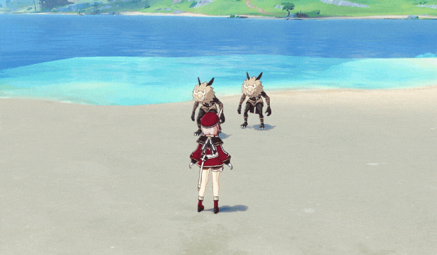 シャルロットの元素スキル(単押し)