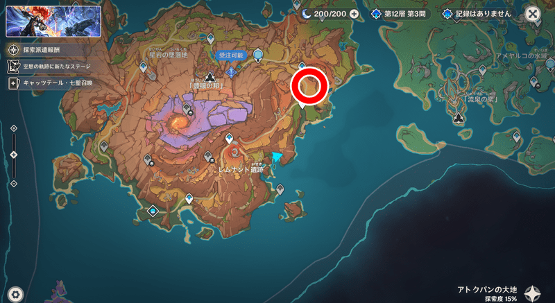 トゥプの繁栄のマップ位置