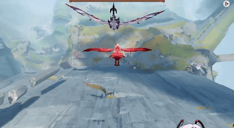 クク竜と悪龍を追跡するギミック