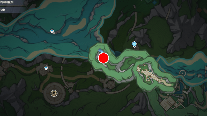 海淵で引き離された光マップ位置