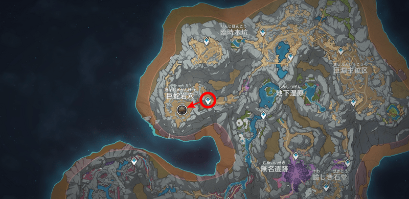 開始場所マップ