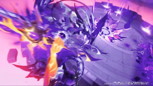 巨大な黒炎剣の叩きつけ1