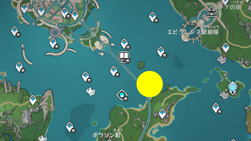 呑星の鯨の場所