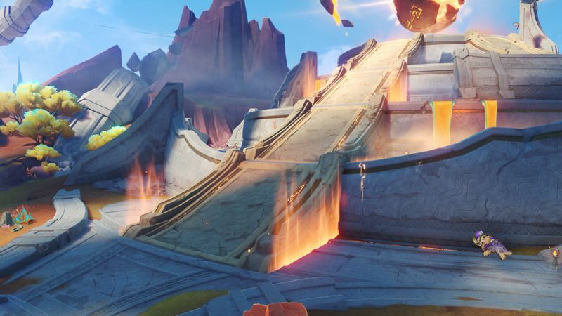 集炎の祭場の階段