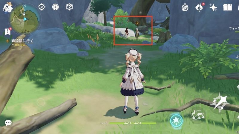 レザーに近づくとイベント発生