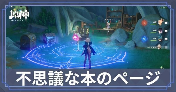 不思議な本のページ