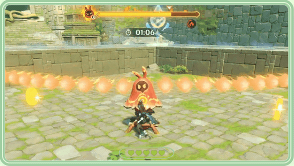 弾に当たるとライフが減ってしまう