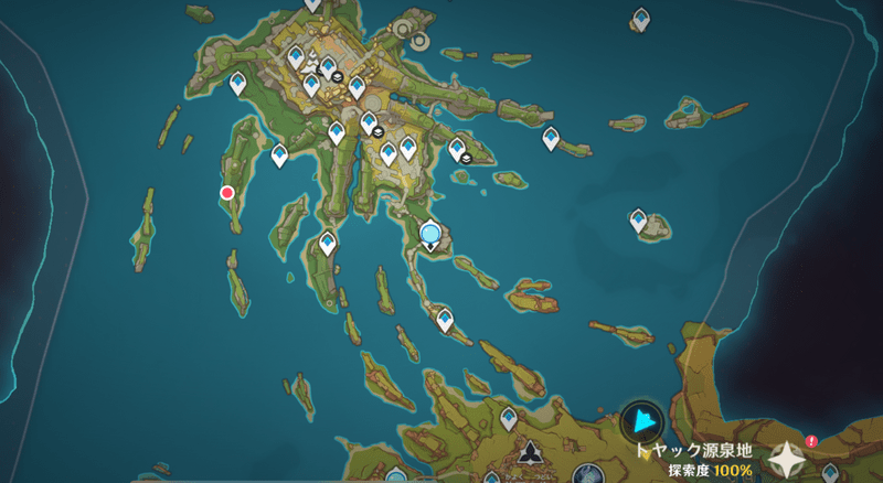 オシカ・ナタの地霊壇の場所2地図