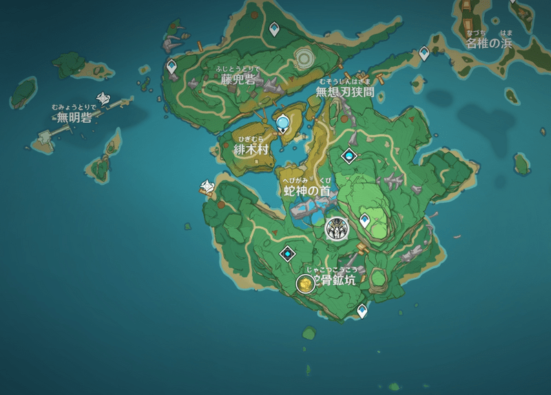 開始場所マップ