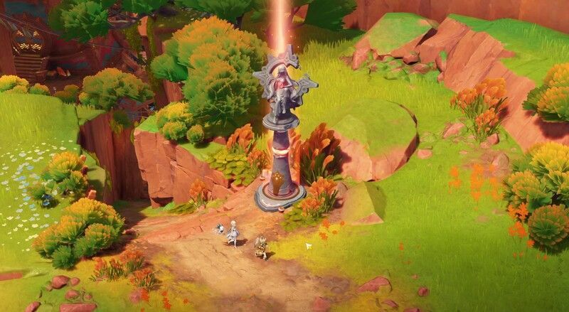 目的地の七天神像