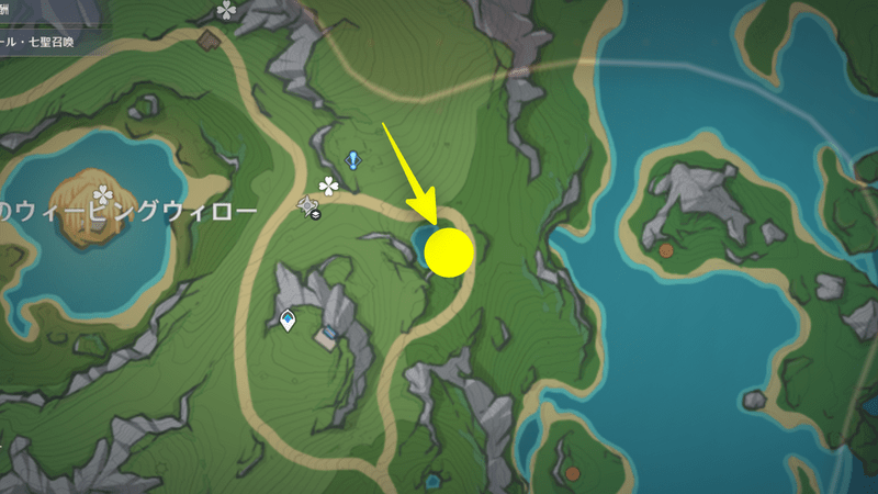 マップ上の位置