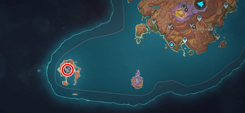 開始場所マップ