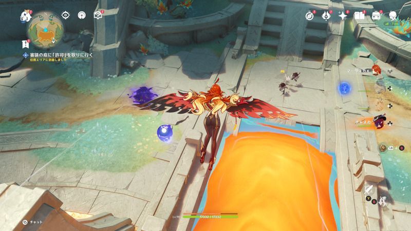 アビスに襲われている機械を助ける