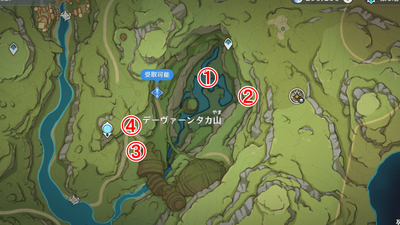 挑戦の場所と挑戦内容一覧