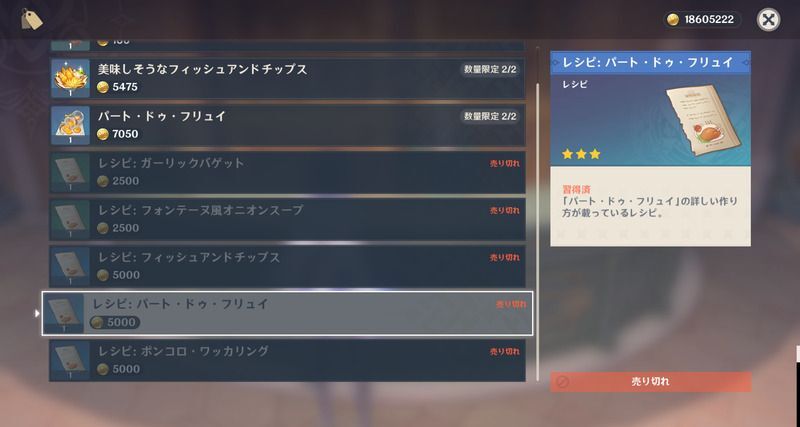 パートドゥフリュイレシピの入手方法