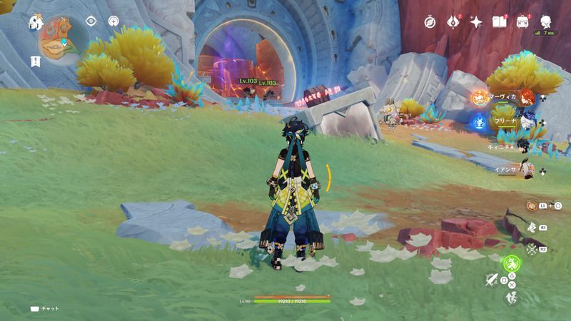 古の聖山にいる秘源の龍像の場所2