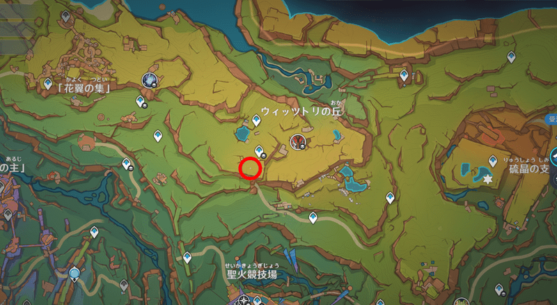 ウィッツトリの丘地図