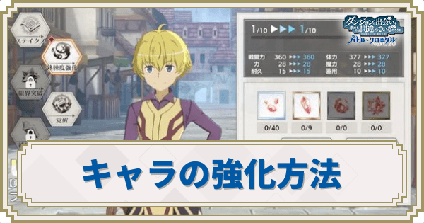 キャラの強化方法