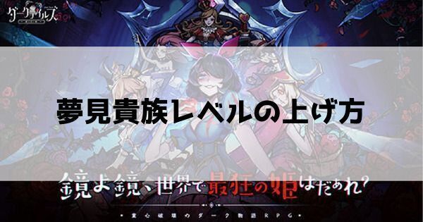 夢見貴族レベルの上げ方と特権
