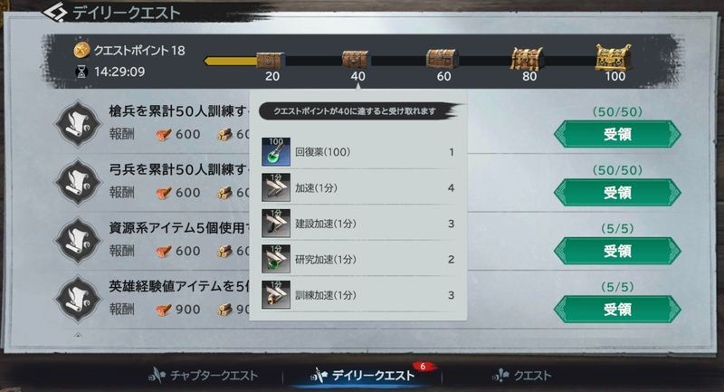 デイリークエスト