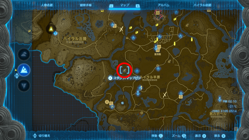 朽ちた千年樹の洞窟のマップ画像