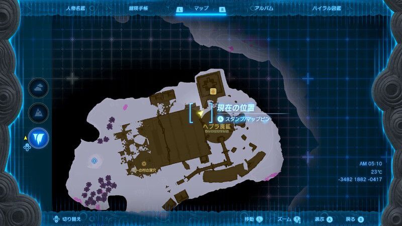 ガタキサの祠拡大マップ