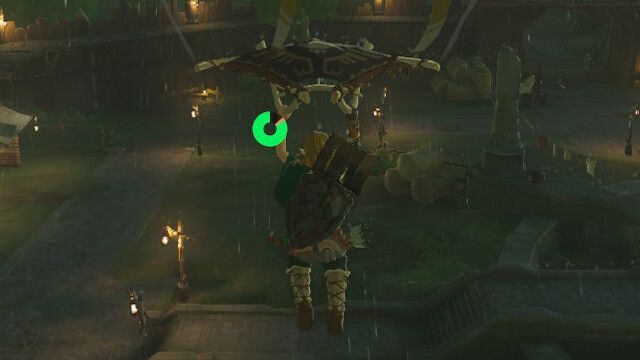 空中でXボタンを押す