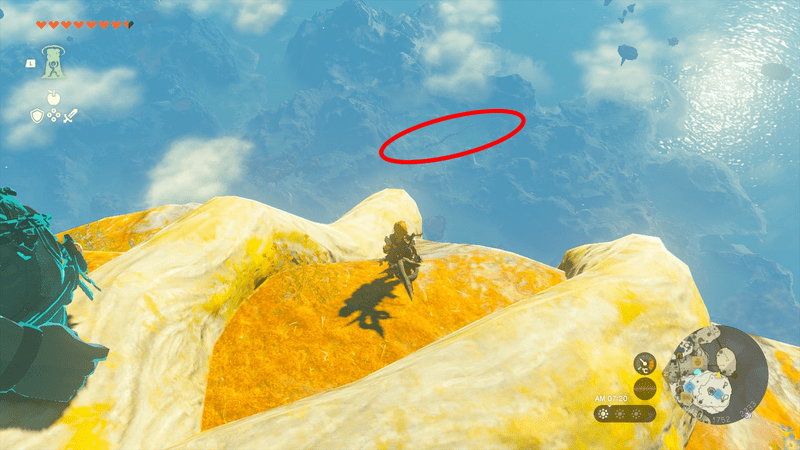 ナチョヤハの祠から見える白龍