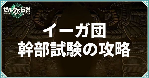 イーガ団幹部試験の攻略方法