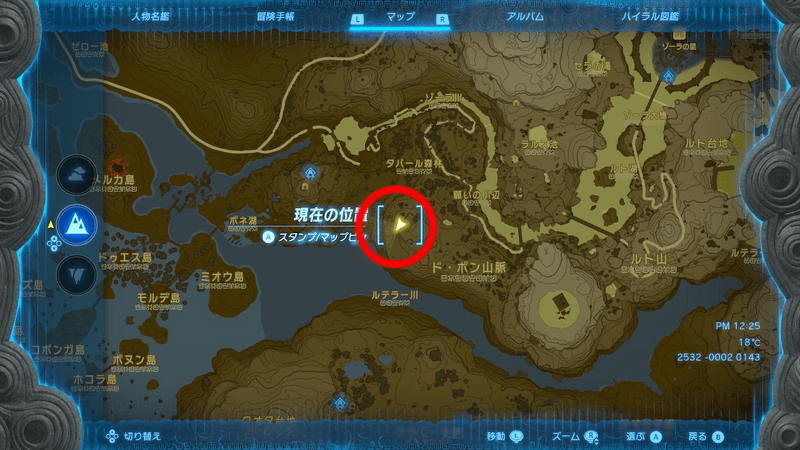 ラネール地方の桜の木マップ