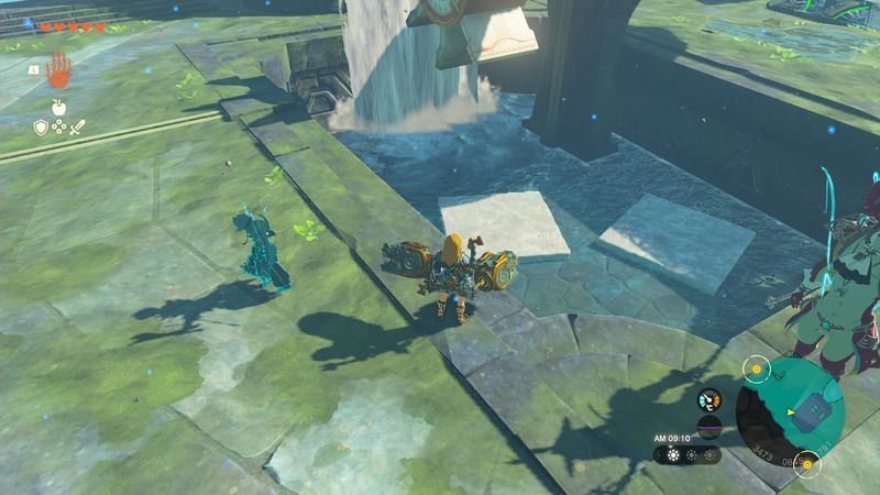 下に落ちている板