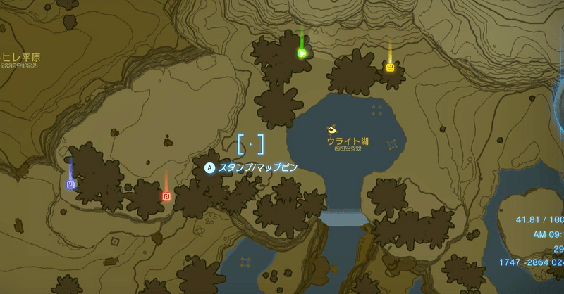 ウライト湖の場所