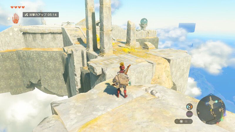 トロッコの終点から奥の島に向かう