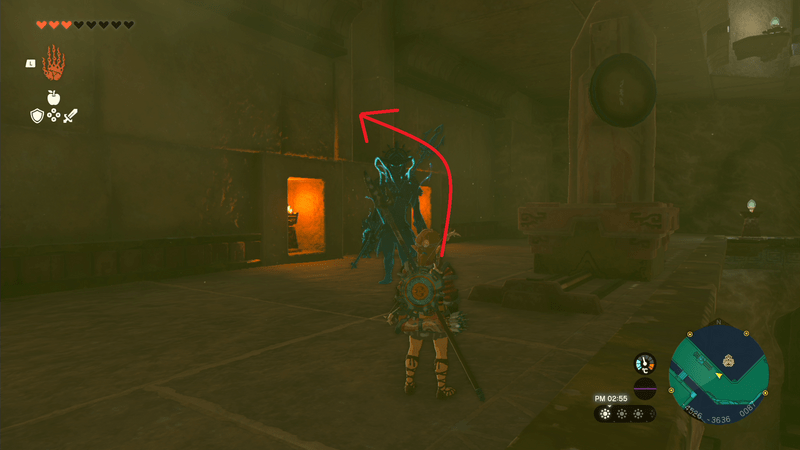 採光の間の入口