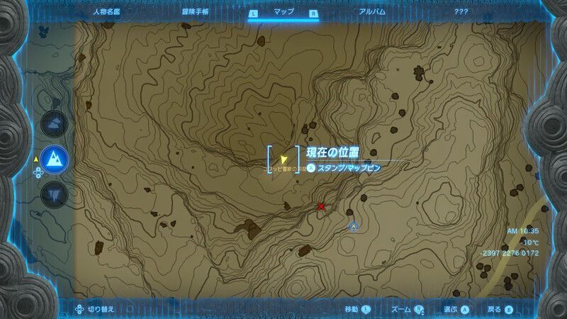 コクッピ雪原の洞窟マップ