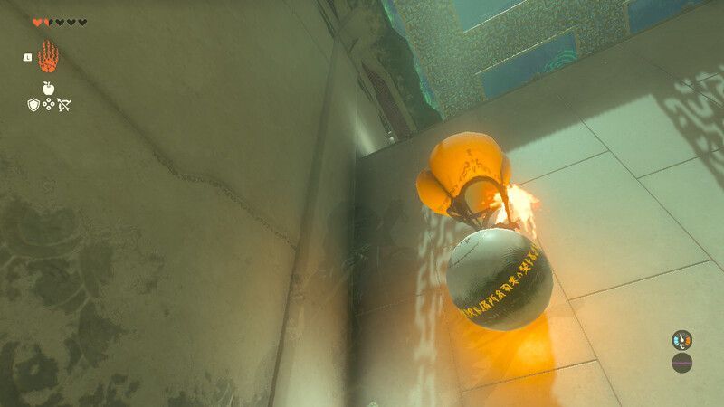 大きい球を上に持っていく