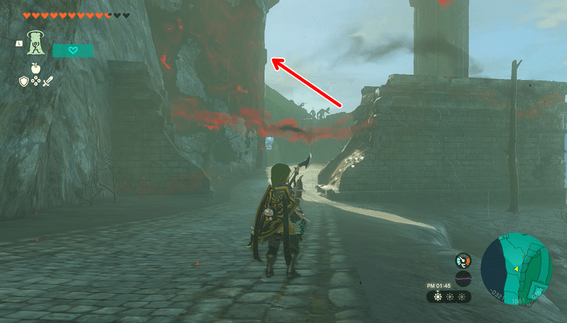 次の目的地へ道なりに進む