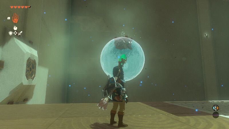 水の球をウルトラハンドで動かす