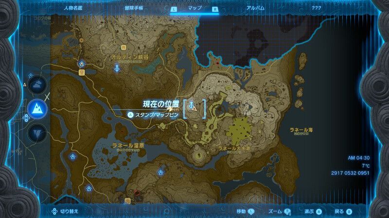 ジルタグマチの祠地上マップ